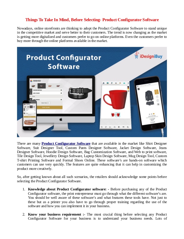 product configurator software